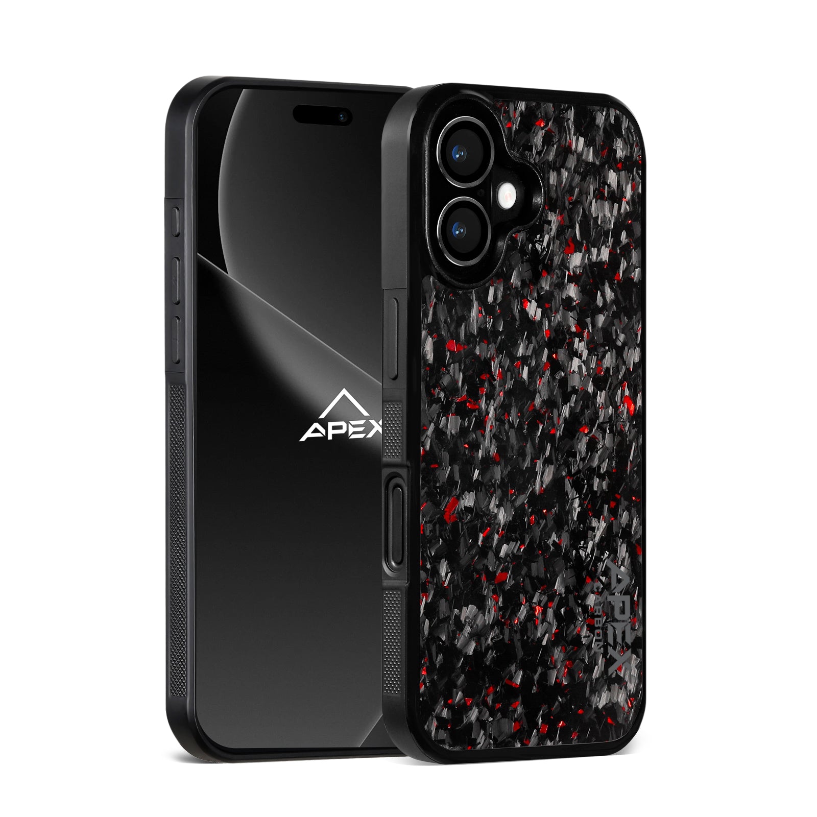 Red Fragment | Forged Carbon Fiber | iPhone Case | IMPACT