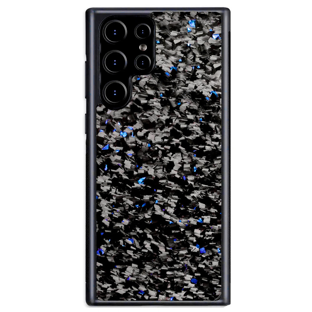 Blue Fragment  | Forged Carbon Fiber | Samsung Case | IMPACT SERIES
