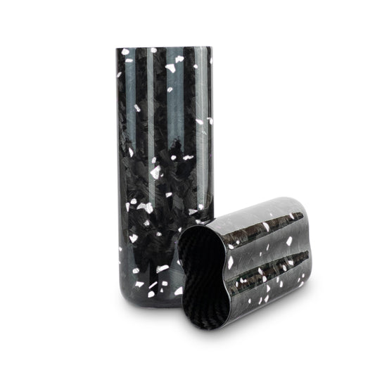 Silver Fragment | Real Forged Carbon Fiber | 2 Tube Cigar Case