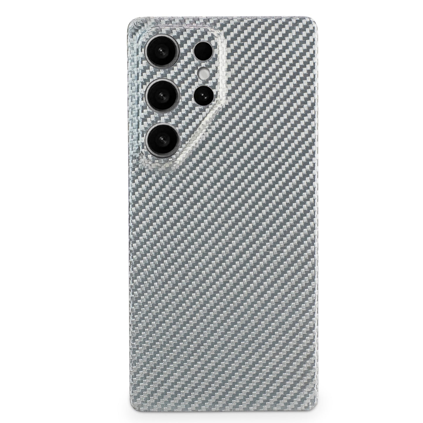 White Normal Carbon | Samsung Case | SQUELETON SERIES
