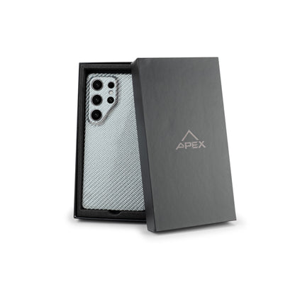 White Normal Carbon | Samsung Case | SQUELETON SERIES