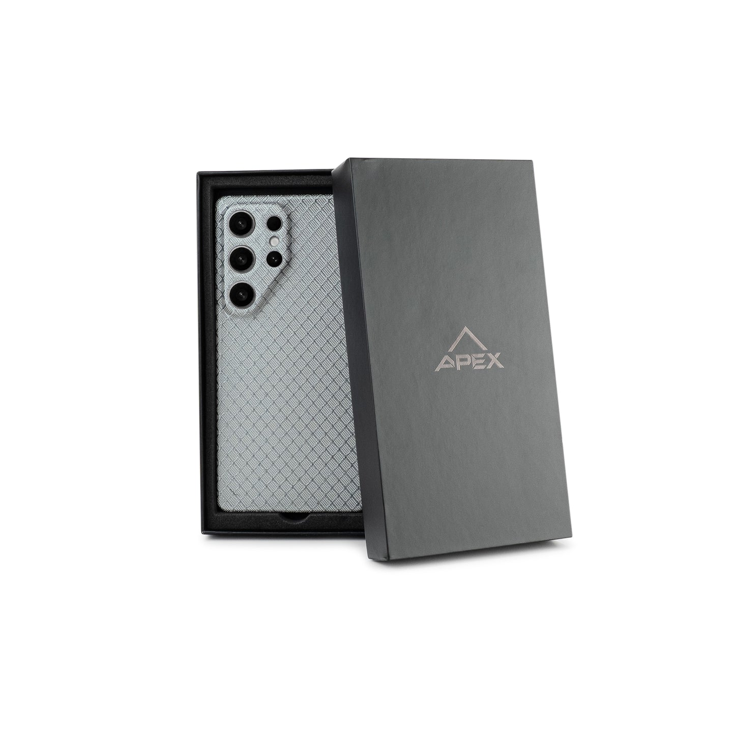 White Hexa Carbon | Samsung Case | SQUELETON SERIES