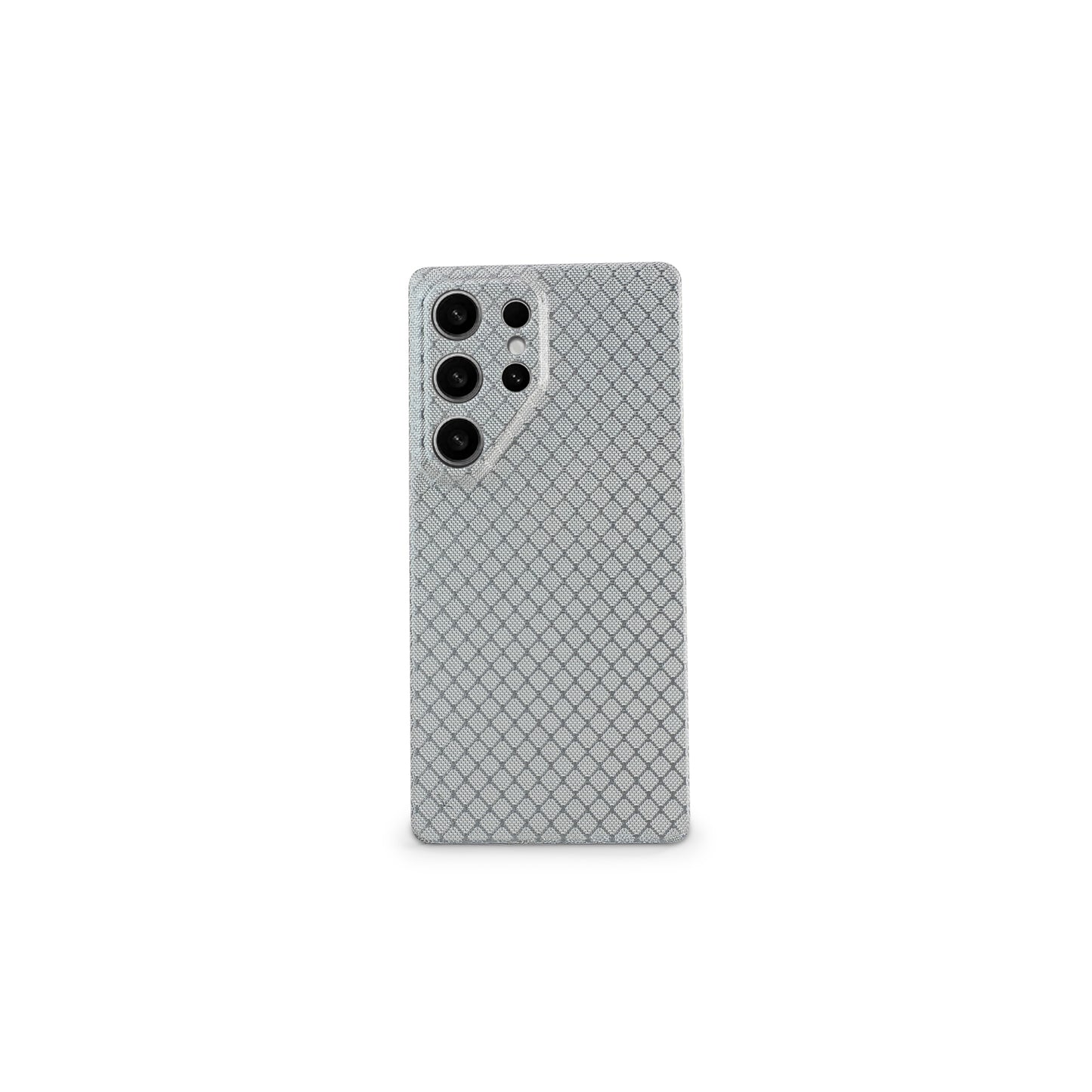 White Hexa Carbon | Samsung Case | SQUELETON SERIES