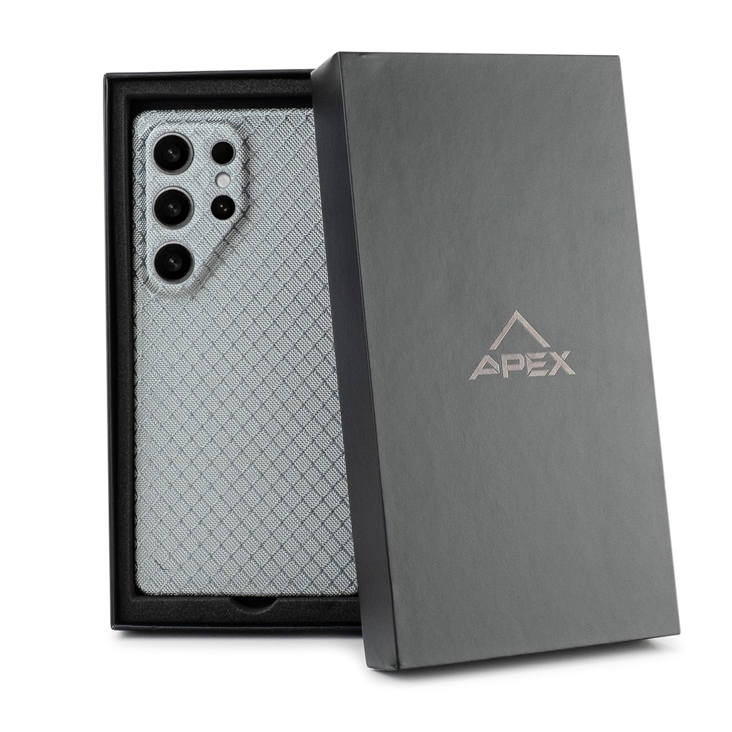 White Hexa Carbon | Samsung Case | SQUELETON SERIES